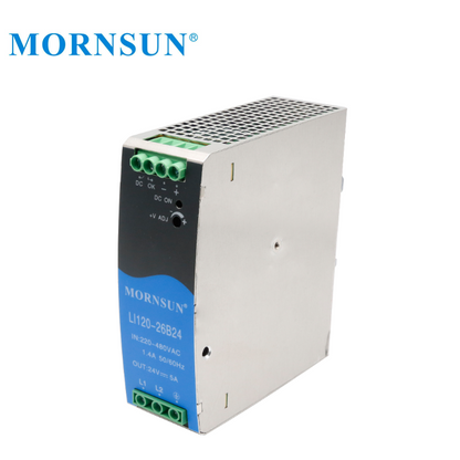 Mornsun Industrial DIN RAIL Power LIF120-10B48R2 AC DC Power Supply 120W 48v 2.5a Din Rail Power Supplies with PFC
