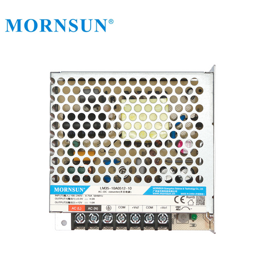 Mornsun SMPS Power Supply LM35-10A0524-10 DUAL Output 35w Switching Power Supply 35W 5V 24V SMPS for Industrial LED