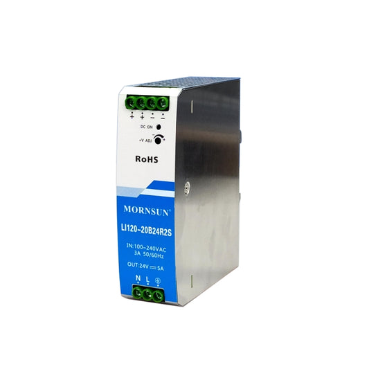 Mornsun Din Rail Power Supply LI120-20B24R2S 120W 24V 5A Industrial DIN RAIL SMPS 24V 120W Power Supply