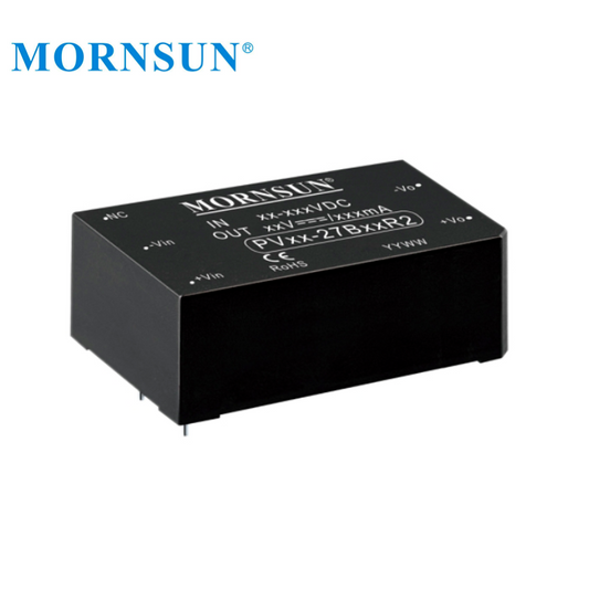 Mornsun PV10-27B24R2 Photovoltaic Power 100-1000V Input Single Output 380V 10W DC DC Converter Modules for Renewable Energy