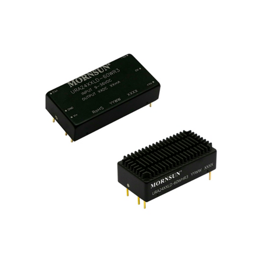 Mornsun URA2412LD-60WR3 Ultra-wide Input 30V 36V to 12V 60W Step UP Module DUAL Output 24VDC to 12V 60W DC to DC Converter