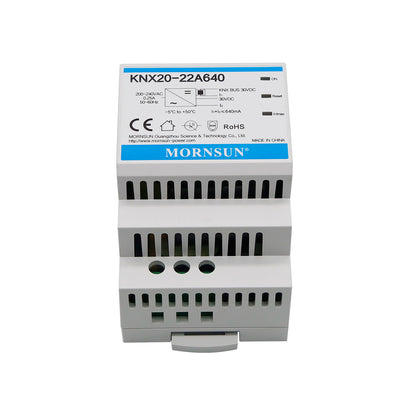 KNX20-22A640 Mornsun 20W 30V 640mA KNX DIN Rail Power Supply Integrated Choke