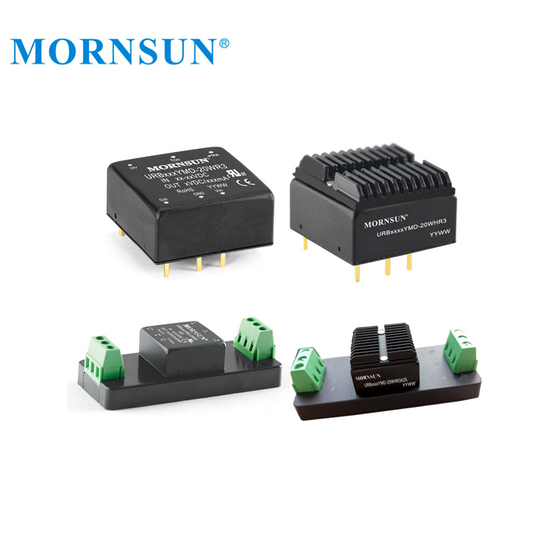 Mornsun URB4824YMD-20WR3 Ultra-wide Input Single Output 18V-75V 18V 27V to 24V 20W Voltage Converter DC DC Converter 5V 20W