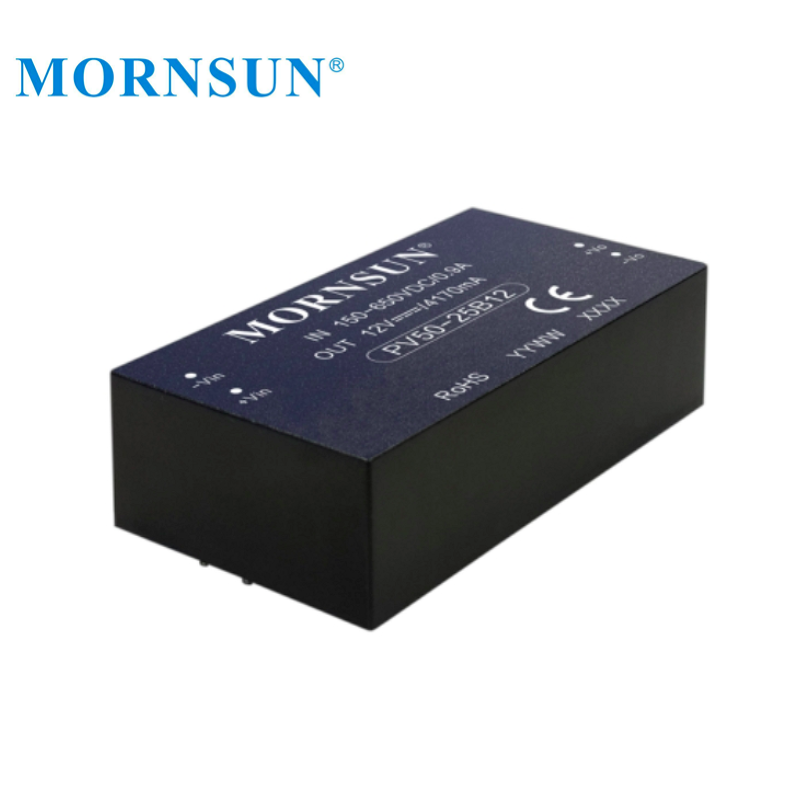 Ultra-wide Input 120V-750V 600V To 12V 50W DC/DC Converter Mornsun Step Down Converter PV50-25B12 Photovoltaic Power
