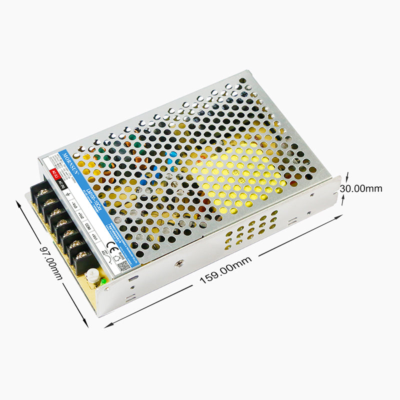 Mornsun SMPS Triple Output LM100 3 Outputs AC DC Converter 5V 12V 15V 24V 100W Enclosed Switching Power Supply