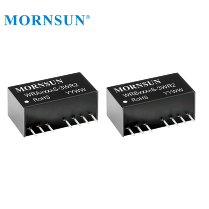 Mornsun WRA0512S-3WR2 Dual Output Isolated 4.5V-9V Input Single Output 12V 3W DC DC Converter Power Converters Modules For PCB