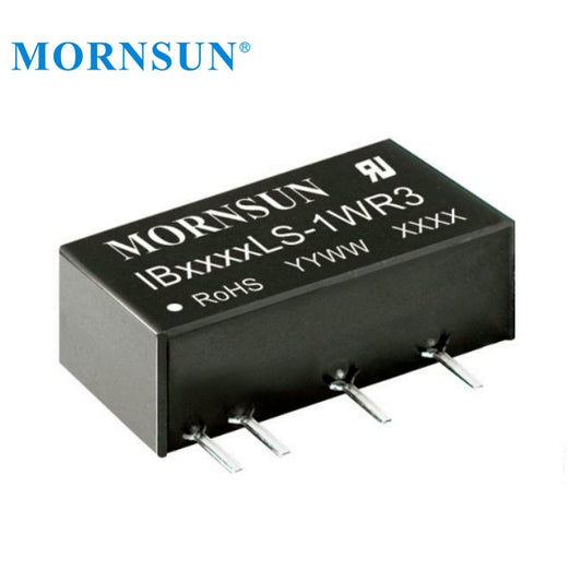 Mornsun IB1505LS-1WR3 Fixed Input 5V 1W DC Convertisseur 15VDC to 5V 1W DC/DC Converter