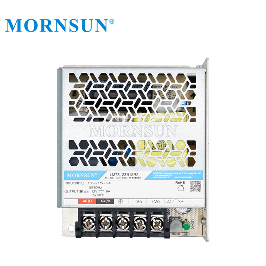 Mornsun Industrial Power Supply LM75-23B48R2 AC-DC 75W 48V 1.6A SMPS Switch Power for LED Strip CCTV