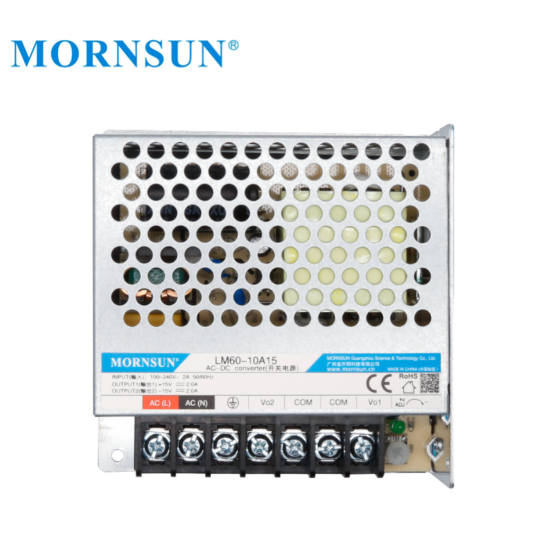 Mornsun LM60-10A15 Dual Output Switching Power Supply 60W 15V -15V 12V Dual Output DC Power Supply