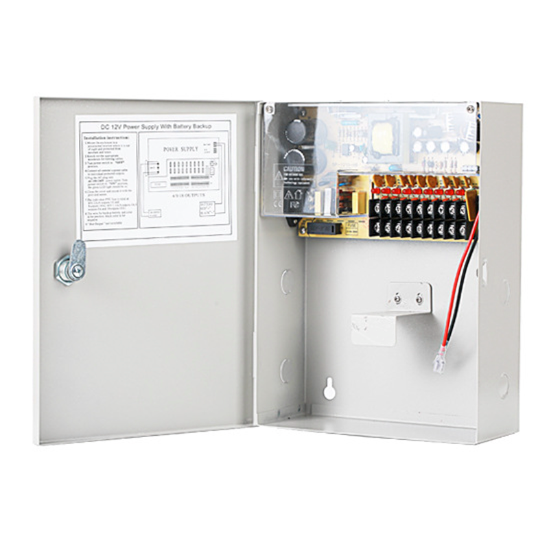FEISMAN 12V-10A-9CH DC 12V 10A 9 Channel Backup Battery CCTV Power Box Power Supply for CCTV Ip Camera Ptz Ir Illuminator Dvr