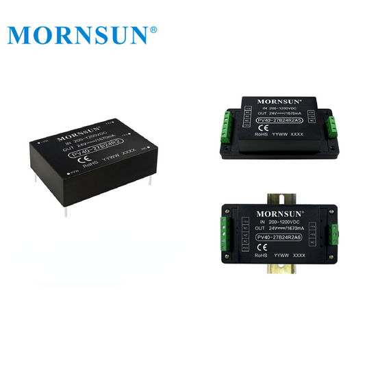 Mornsun PV40-27B12R2 Photovoltaic Power Ultra-wide Input 200V-1200V 380V 900V DC to 12V 40W DC Power Supply Converter 40W
