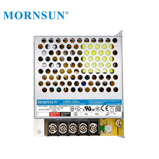 Mornsun 50W 12V AC-DC SMPS Switching Power Supply 12V for Industrial Control and Led Lighting LM50-22B12 Power Supply Units
