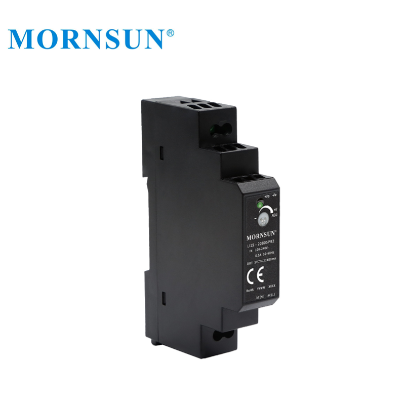 Mornsun LI15-20B24PR2 165-264VAC Din Rail AC to DC Switching Power Supply 24V 15W AC DC  Converter