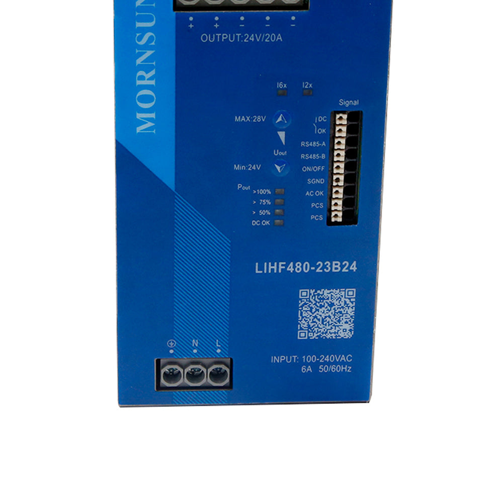 Mornsun Power Supply LIHF480-23B48 Metal explosion-proof 480W 48V 10A Industrial Din Rail SMPS 48V 480W Power Supply AC DC