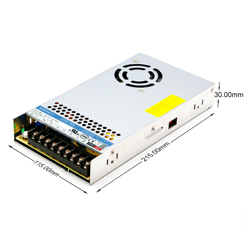 Mornsun Power LM350-12B48 AC DC 48V 350W SMPS Single Output 48V 350W Enclosed Switching Power Supply - FEISMAN POWER