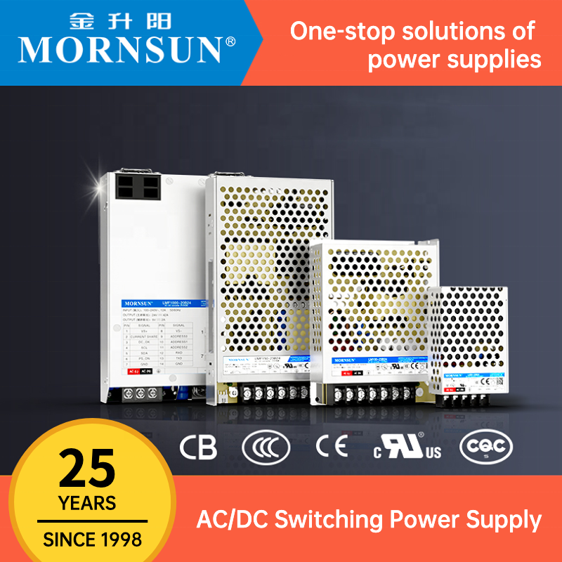 Mornsun Power 35W 36W 50W 70W 75W 90W 100W 150W 200W 300W 350W 450W 600W 5V 12V 15V 24V 27V 36V 48V Enclosed CCTV Power Supply
