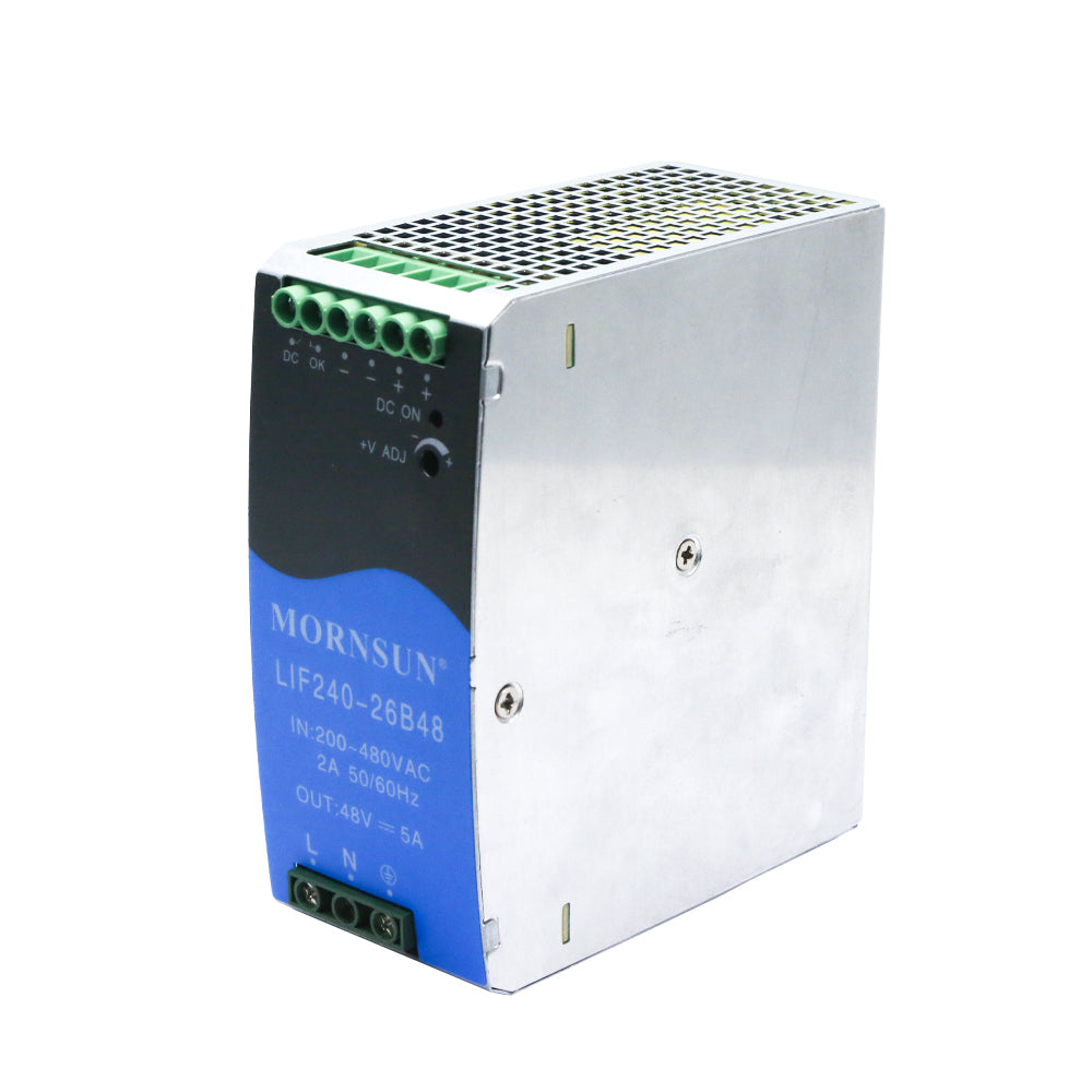 Mornsun LIF240-26B48 180-550VAC Switching Power Supply 240W 48V 5A 240W Three Phase Industrial Din Rail Power Supply