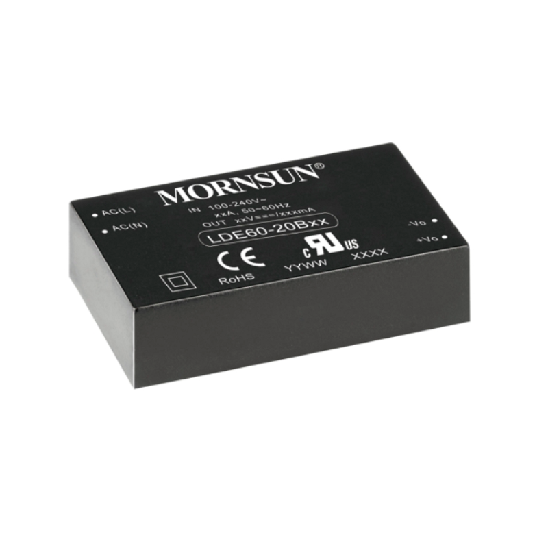 Mornsun LDE60-20B48 Open Frame AC DC Constant Voltage 48V 1250mA 60W PCB Board 12V Switching Power Supply
