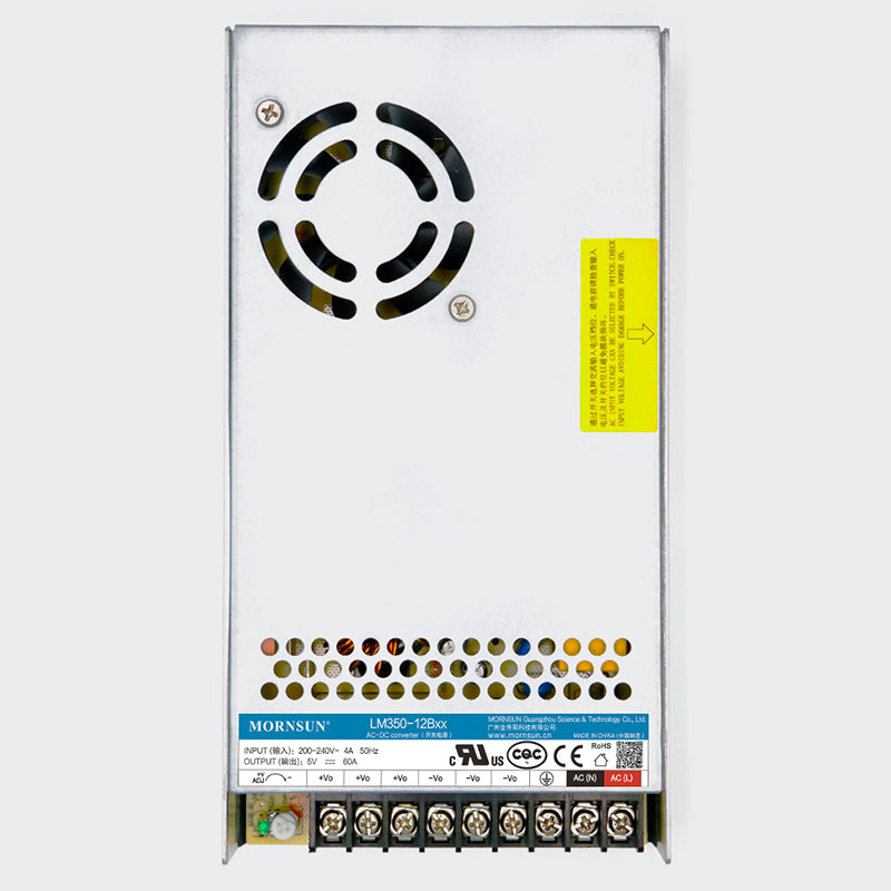 LM350-12B05 Mornsun Single Output Power 220V AC 5V DC 300W Laser Switching Power Supply for CCTV LED Strips - FEISMAN POWER