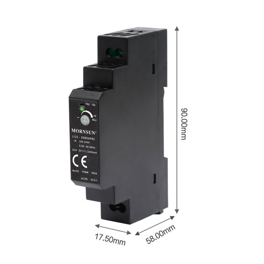 Mornsun LI15-20B48PR2 OEM 15W 48V 0.32A Industrial DIN Rail Power Supply - FEISMAN POWER