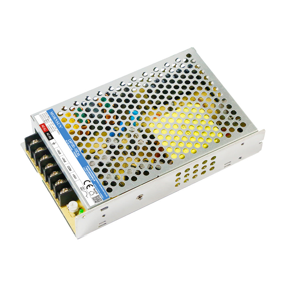 Mornsun SMPS Triple Output LM100 3 Outputs AC DC Converter 5V 12V 15V 24V 100W Enclosed Switching Power Supply