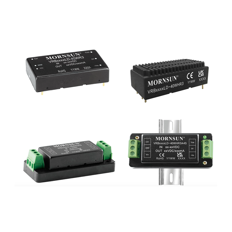 Ultra-wide Input 36V-75V 56V To 24V 40W DC/DC Converter Mornsun Step Down Converter VRB4824LD-40WHR3