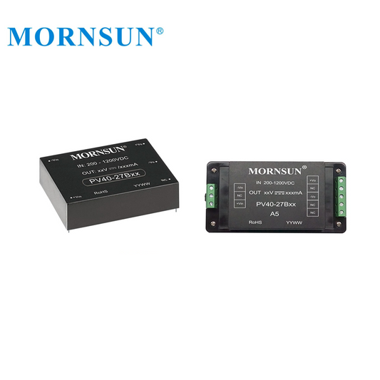 Mornsun PV40-27B24 Photovoltaic Power Ultra-wide Input 200V-1200V 40W DC Convertisseur 1000VDC to 24V 40W DC/DC Converter