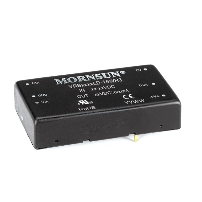 Mornsun VRB4824LD-15WR3 Ultra-wide Input 36-75V 24V Step  Down DC 15W 24V Converter Module Adjustable