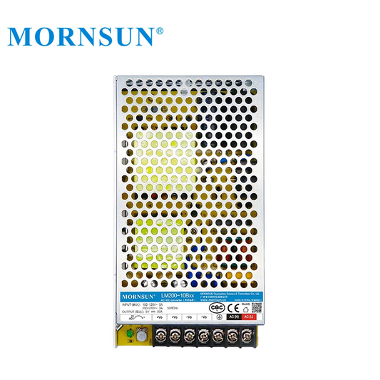 Mornsun SMPS LM200-10B05 AC DC Converter 5V 150W Enclosed Switching Power Supply - FEISMAN POWER