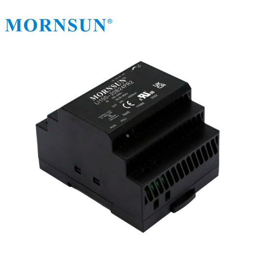 Mornsun LI100-20B24PR2 100-240VAC 50/60HZ 15W 30W 40W 60W 100W LED Din Rail Power Supply 12V 24V 4.2A Switching Power Supply