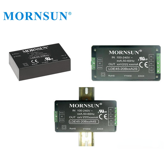 Mornsun LDE45-20B15 AC 100-240V to DC 15V 3A 45W AC/DC Customized PCBA Open Frame Switching Power Supply