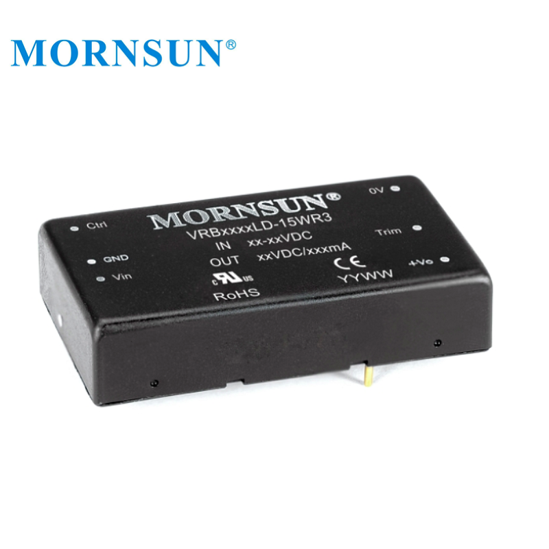 Mornsun VRB4824LD-15WR3 Ultra-wide Input 36-75V 24V Step  Down DC 15W 24V Converter Module Adjustable