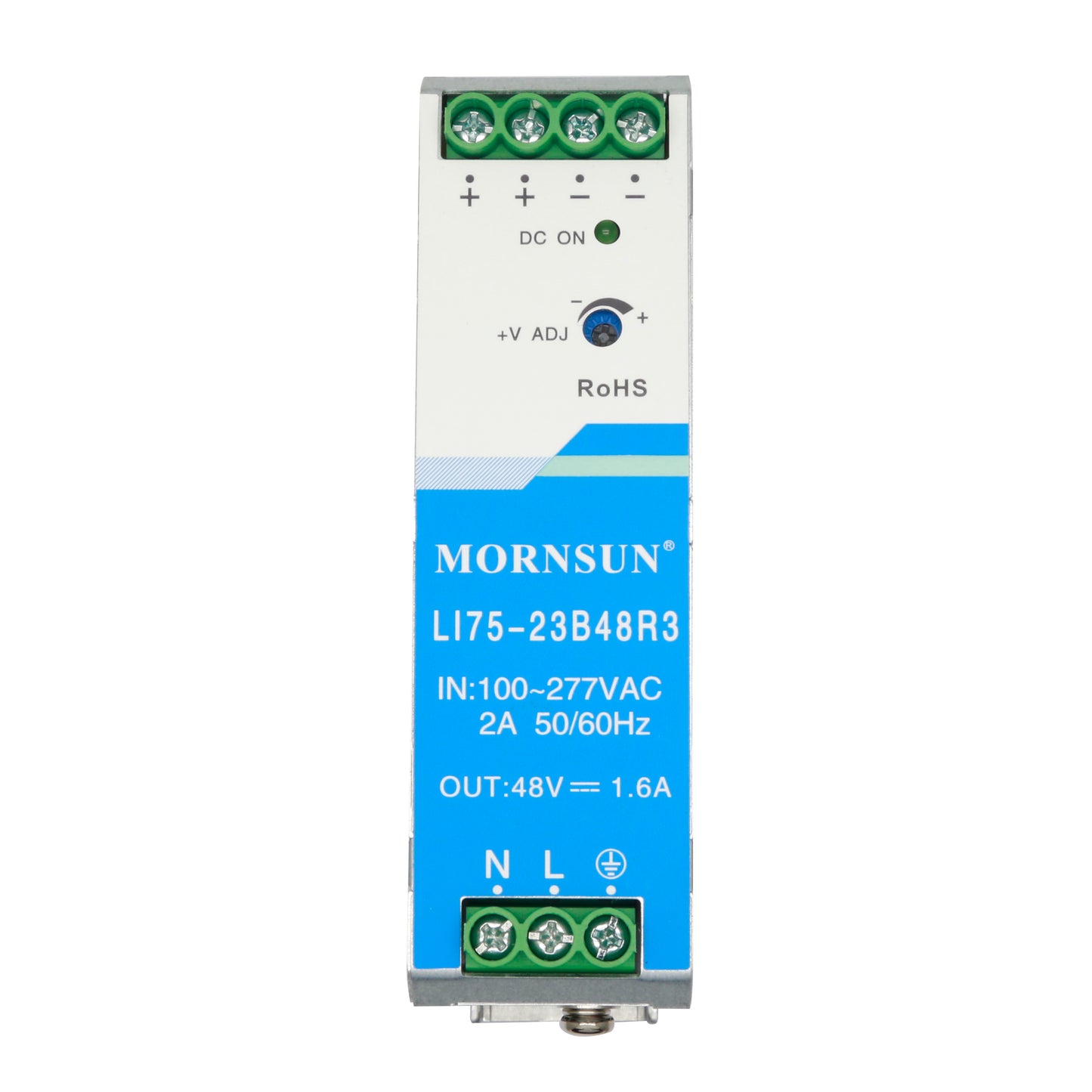 Mornsun Din Rail Power Supply LI75 75W 12V 24V 48V 76W AC-DC Industrial DIN Rail Switching Power Supply