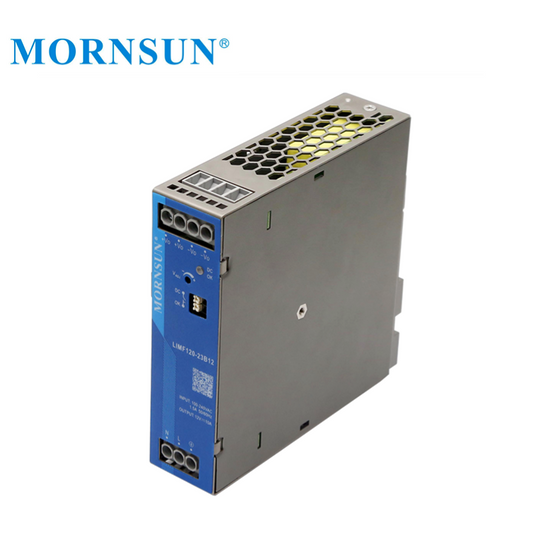 Mornsun Din Rail SMPS LIMF120 Metal Explosion-proof Single Output 12V 24V 48V 120W Din Rail  PFC AC DC Switching Power Supply