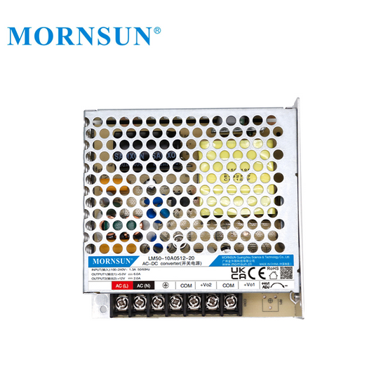 Mornsun LM50-10A0512-20 Outdoor 50W 5V 12V 6A 2A Dual Output Switching Power Supply Circuit For Industry Equipment