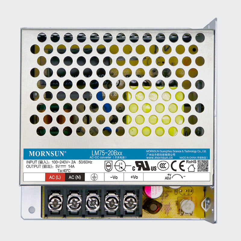 Mornsun LM75-20B15 75W 3.3-48V High Efficiency AC DC 15V Led Drive Power Supply Generic For Household Appliance - FEISMAN POWER
