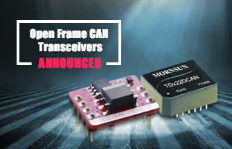 Open Frame CAN Transceivers TDx21DCANx Series & TDx22DCAN Series in Compact Size