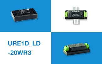 EN50155 Compliance Rail DC/DC Converters URE1D_LD-20WR3 Series