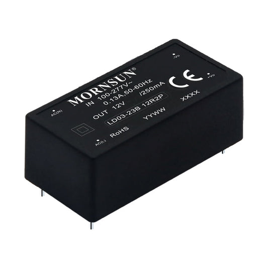 Convertisseur AC/DC Série LD03-23BxxR2P  MORNSUN®  3W, Convertisseur AC-DC