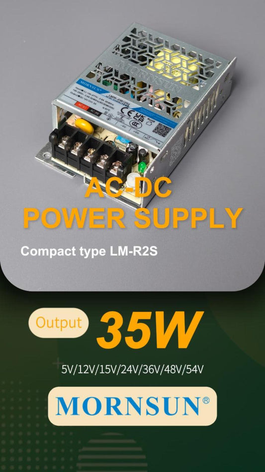 Compact Power-Global Standards-The LM35-23BxxR2S Industrial Power Supply.