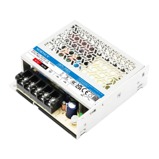 Série MORNSUN LM75-20B05: Fonte de Alimentação Chaveada Encaixotada 75W AC/DC