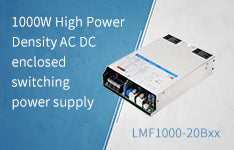 1000W High Power Density AC DC enclosed switching power supply LMF1000-20B Series