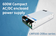 600W Compact AC DC Enclosed Switching Power Supply LMF600-20Bxx