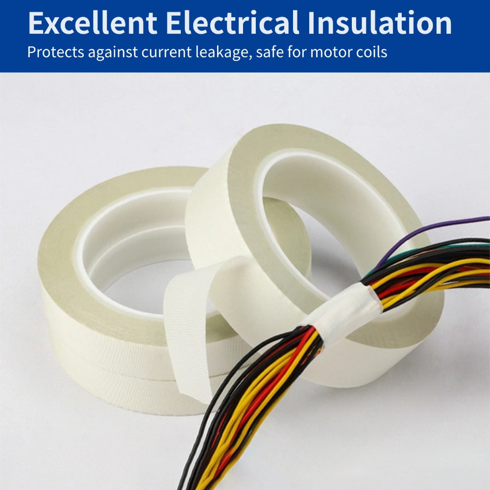 High Temperature Fiberglass Cloth Tape Silicone Adhesive 300°C for Motor Coil Insulation - FEISMAN - FEISMAN POWER