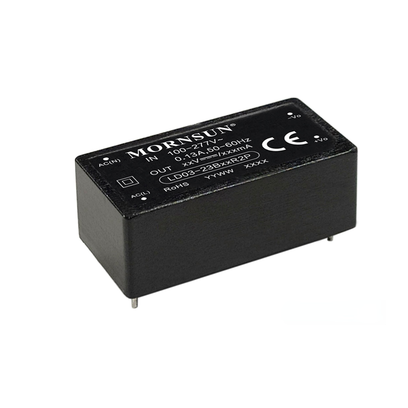 Mornsun LD03-23B05R2P Ultra-wide Isolated Power Supply AC to 5V 3W AC DC Converter with CE Rohs for Smart Home Instrumentation