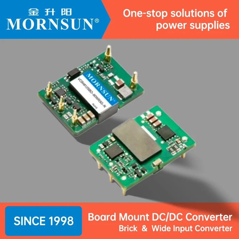Mornsun PCB Open Frame Power Supply VCB4812SBO-75WR3 12V 75W 48V 36-75VDC Board Mount DC-DC Converters - FEISMAN POWER
