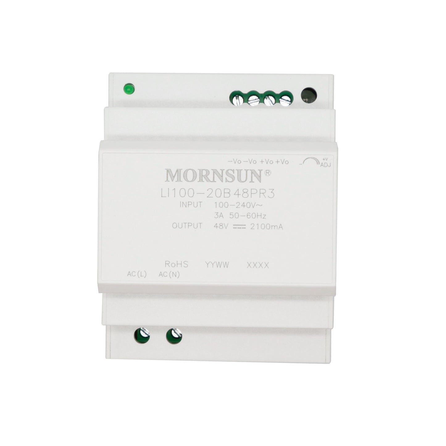 Mornsun Din Rail Power Supply LI100 90W 100W 12V 15V 24V 48V Industrial DIN RAIL SMPS 90W 100W Power Supply