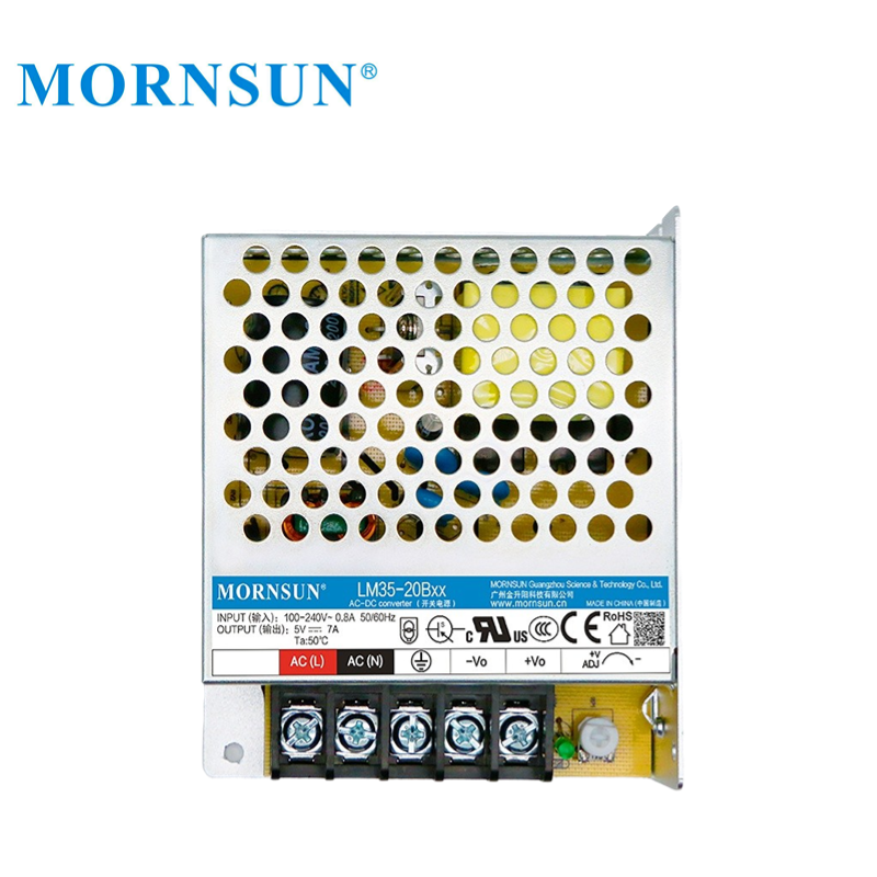 LM35 Mornsun Single Output Power 220V AC 5V 12V 15V 24V DC 35W Laser Switching Power Supply for CCTV LED Strips