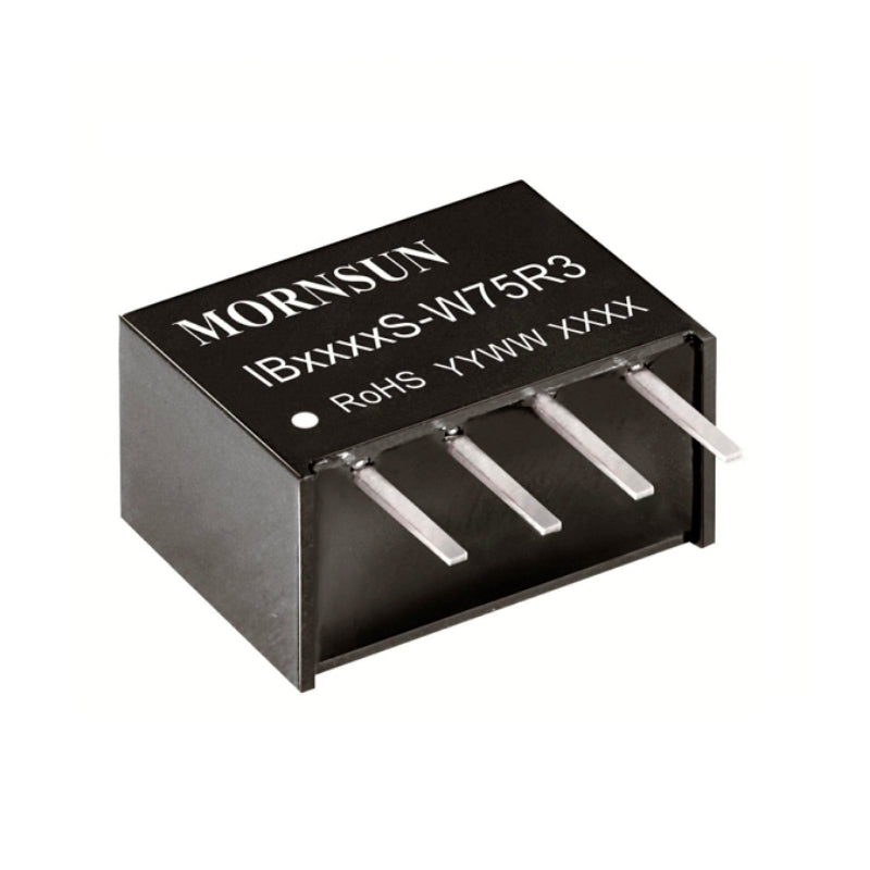 Mornsun 0.75W IB2412S-W75R3 Fixed Input Power Supply 24V DC To 12V 0.75W DC Converter