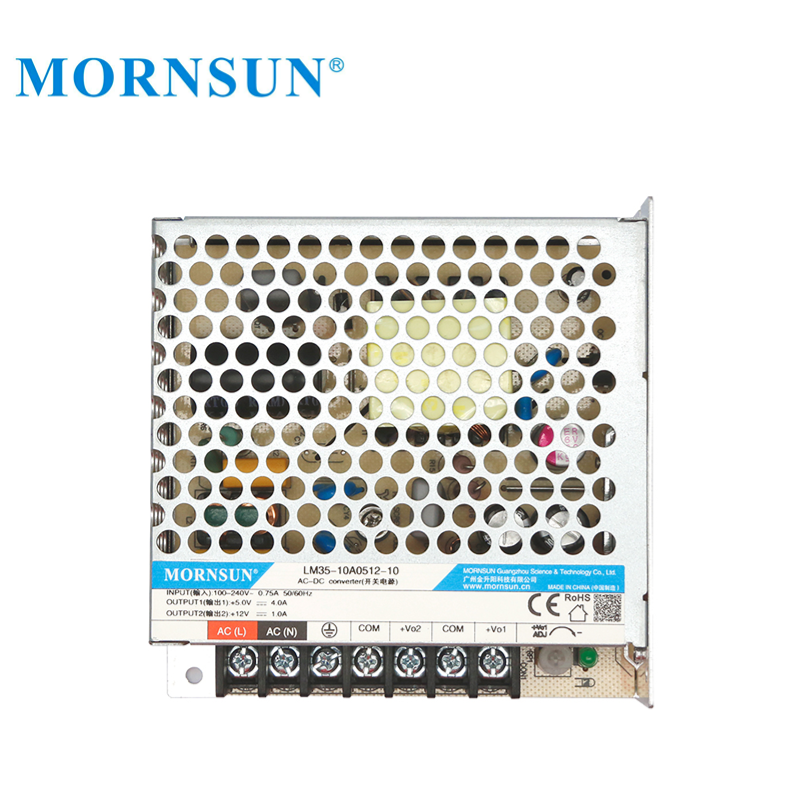 Mornsun SMPS Power Supply LM35-10A0524-10 DUAL Output 35w Switching Power Supply 35W 5V 24V SMPS for Industrial LED
